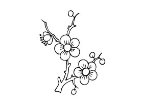梅花 矢量梅花
