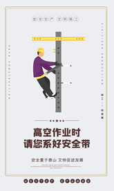 安全生产文明施工海报素材