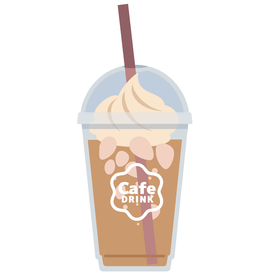 夏日冷饮矢量插画