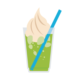 夏日冷饮矢量插画