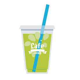 夏日冷饮矢量插画