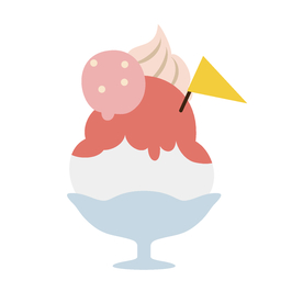 夏日冷饮矢量插画