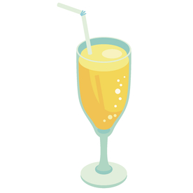 夏日冷饮矢量插画