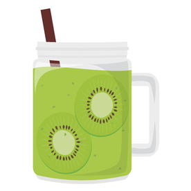 夏日冷饮矢量插画