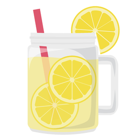 夏日冷饮矢量插画