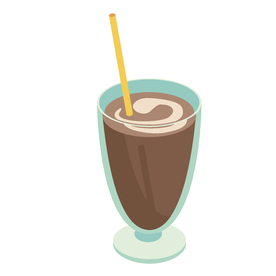 夏日冷饮矢量插画