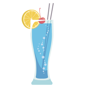 夏日冷饮矢量插画