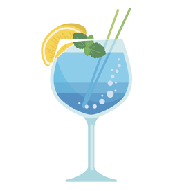 夏日冷饮矢量插画