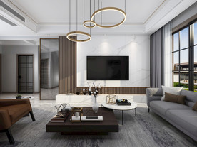 现代风格电视背景墙