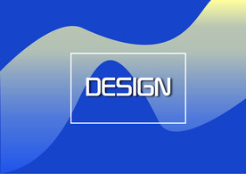 蓝色渐变kv背景设计