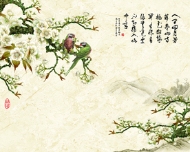 花鸟背景墙
