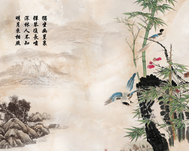 花鸟背景墙