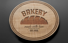 木质纹理压印LOGO贴图样机