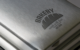 质感金属压印LOGO效果样机