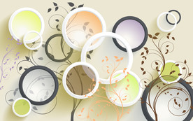 简约3d圆圈图片