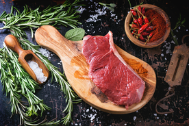 里脊美食食材背景海报素材