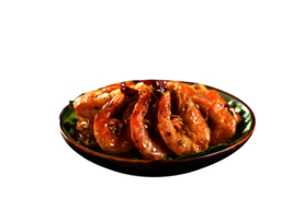 油焖大虾美食食材海报素材