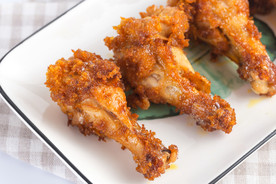 炸鸡腿食物美食背景海报素材