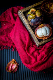 山竹水果零食背景海报素材