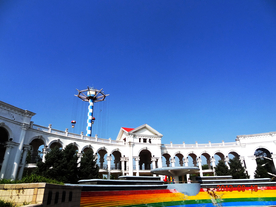 北京朝阳公园喷泉广场