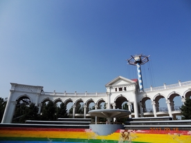 北京朝阳公园喷泉广场