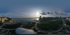 大连星海广场全景图