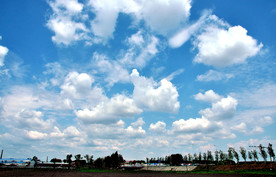 蓝天白云  湖泊  草原牧场