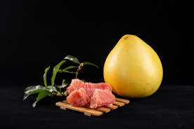 红心柚子蜜柚水果活动海报素材