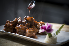 糖醋排骨美食食材背景海报素材