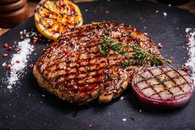 牛排牛肉美食食材背景海报素材