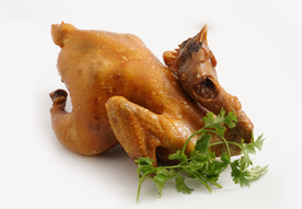 烤鸡美食食材背景海报素材