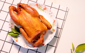 烤鸭美食食材背景海报素材