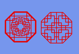 红色边框  免扣  素材 花纹