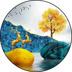 石来运转装饰画图片