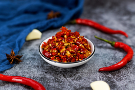 辣椒配料食材背景海报素材