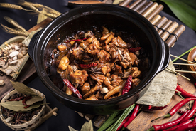 红烧鸭肉美食食材背景海报素材