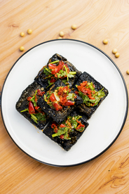 臭豆腐美食零食背景海报素材