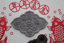 菊花花纹纹理浮雕