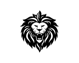 狮子狮头标志标识图标素材