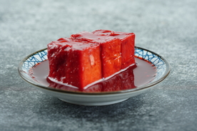 豆腐卤小吃美食食材背景素材