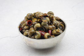 田螺烧烤美食食材背景素材