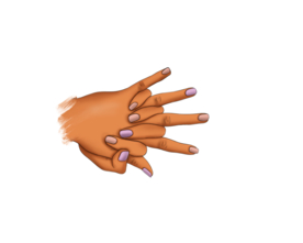 手拉手 手抓手 手绘