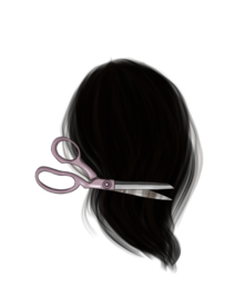 剪头发 剪刀 头发