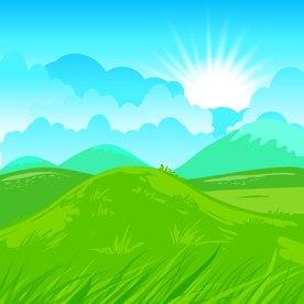 风景画 树叶 森林树叶  插画