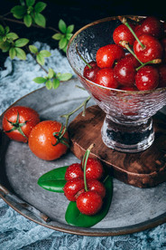 樱桃水果背景海报素材