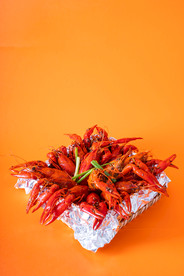 龙虾美食食材背景海报素材