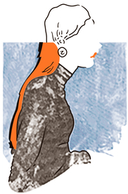 女人  网点 耳环