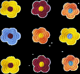 绣花 刺绣  九朵绣花