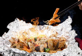 海鲜 餐厅 瓦罐 套餐 龙虾