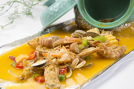 海鲜 餐厅 瓦罐 套餐 龙虾